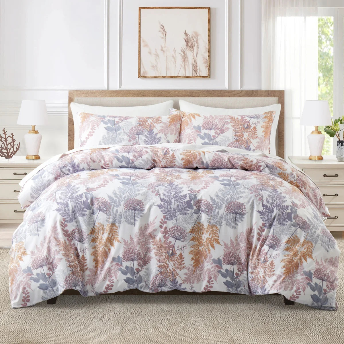 Feather & Floral Duvet Set