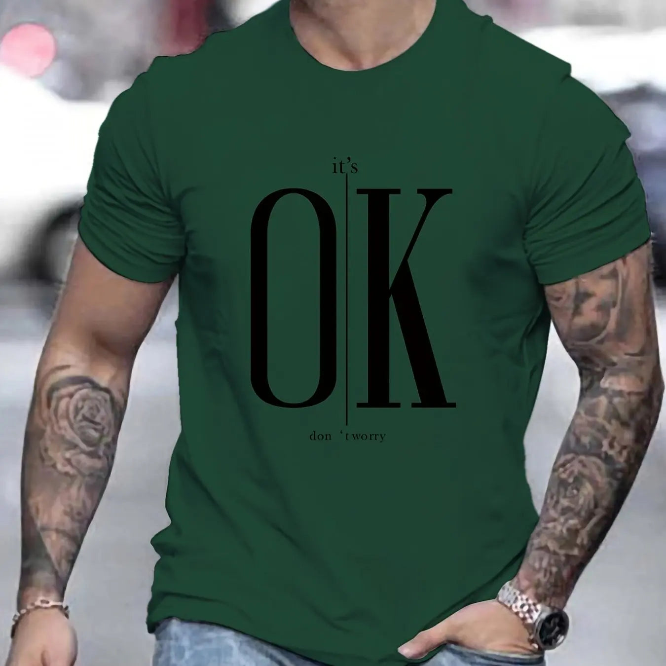 Men's OK Printed T-shirt