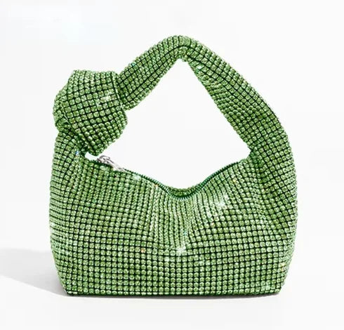 Rhinestones Knot Evening Handbag