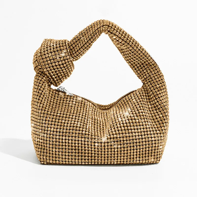 Rhinestones Knot Evening Handbag