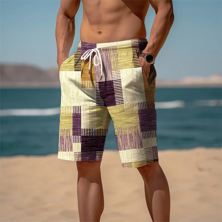Men's Patterned Beach Shorts