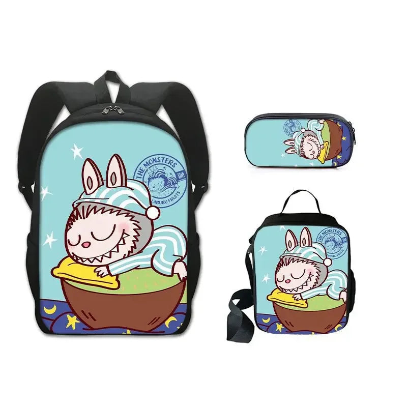 La bubu Inspired Backpack,Lunch Bag & Pencil Case Sets
