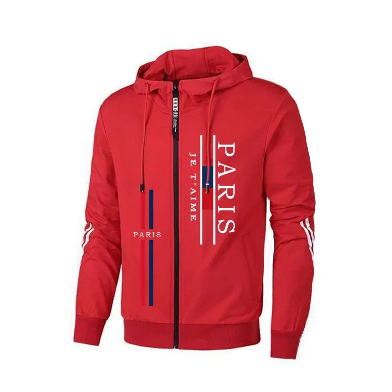 Men's Paris Zipped Hooded Tracksuit