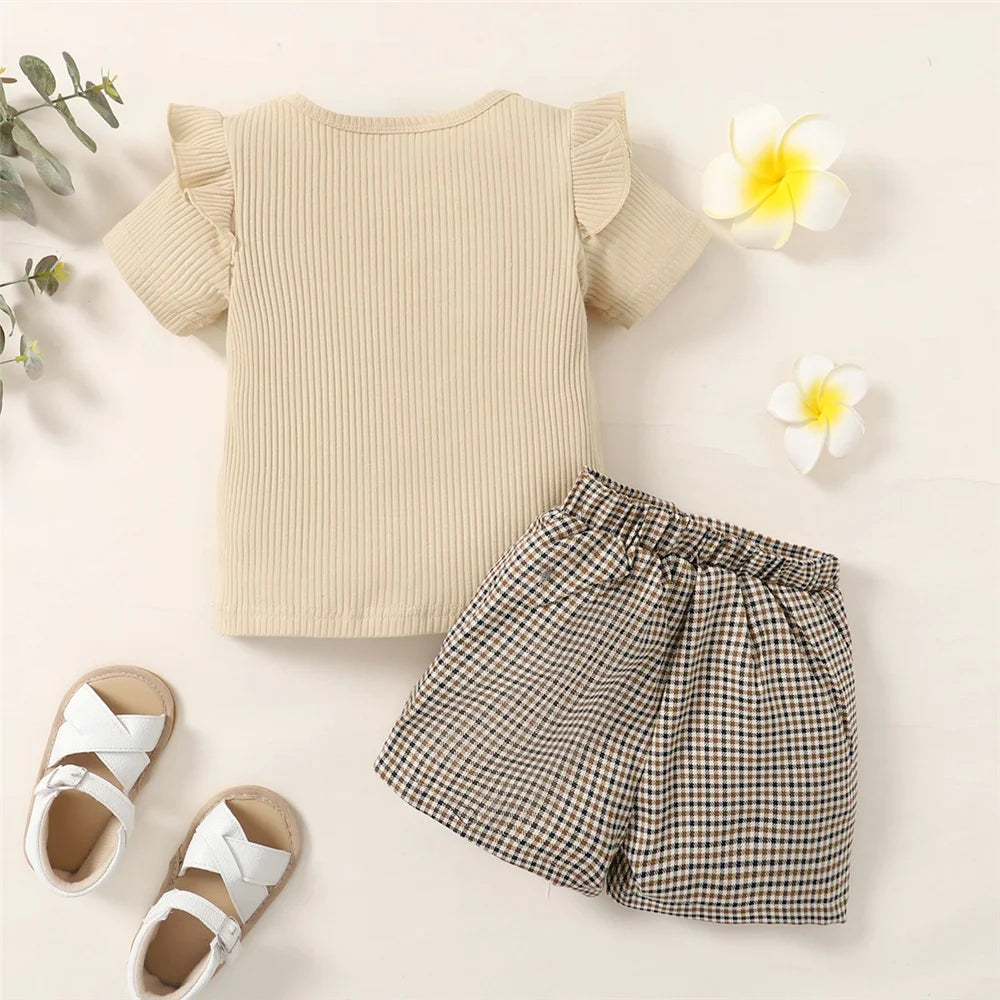 Toddler Girl’s I got it from Mama Top & Shorts Outfit