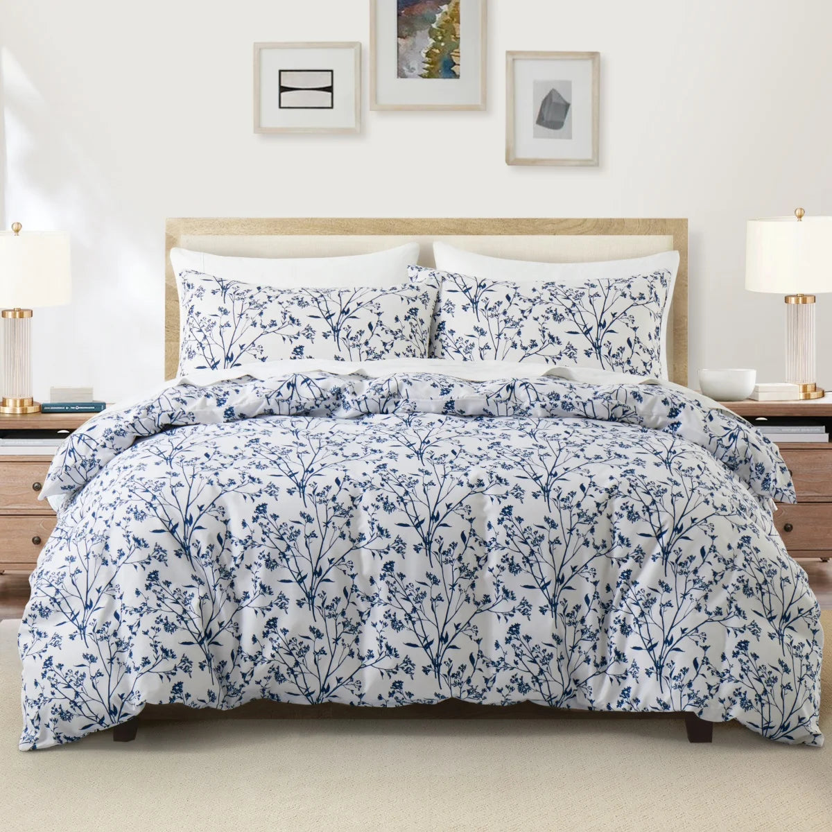 Feather & Floral Duvet Set