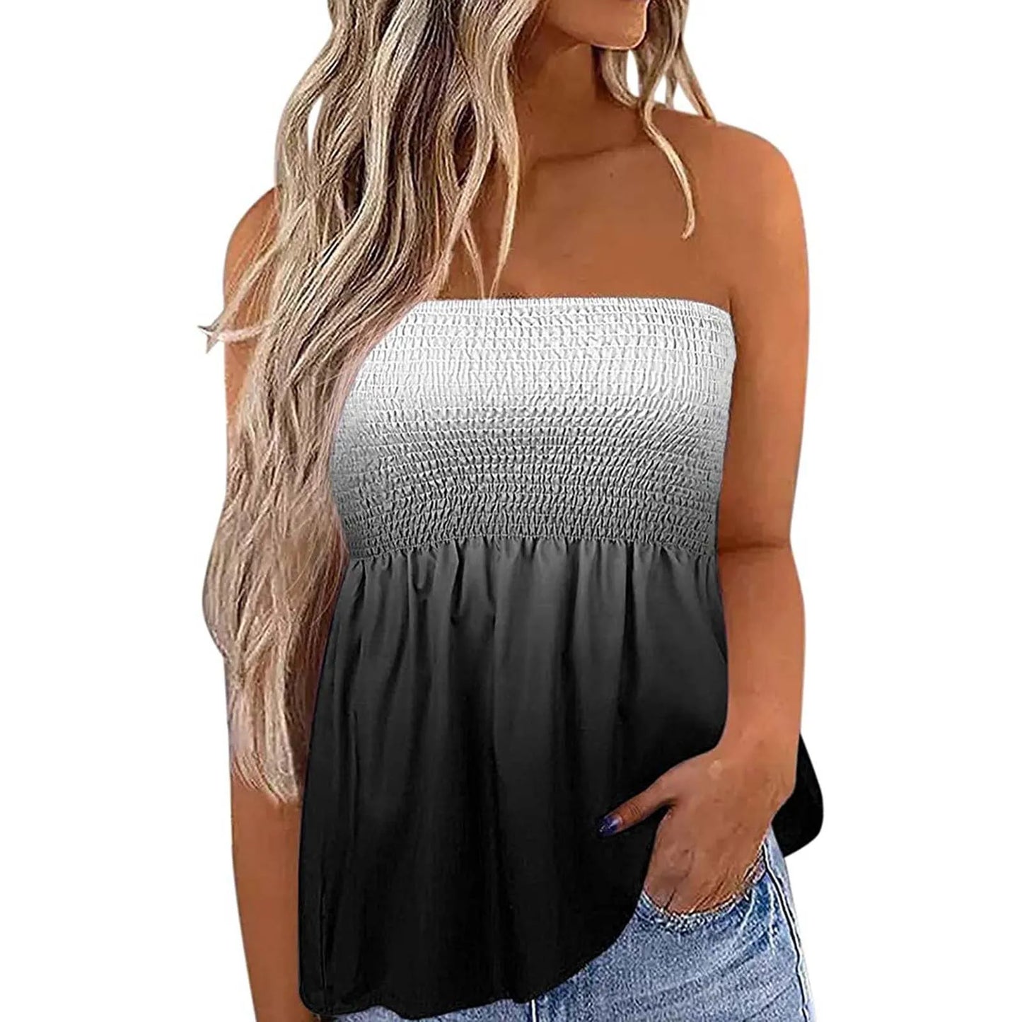Strapless Loose Fit Tops