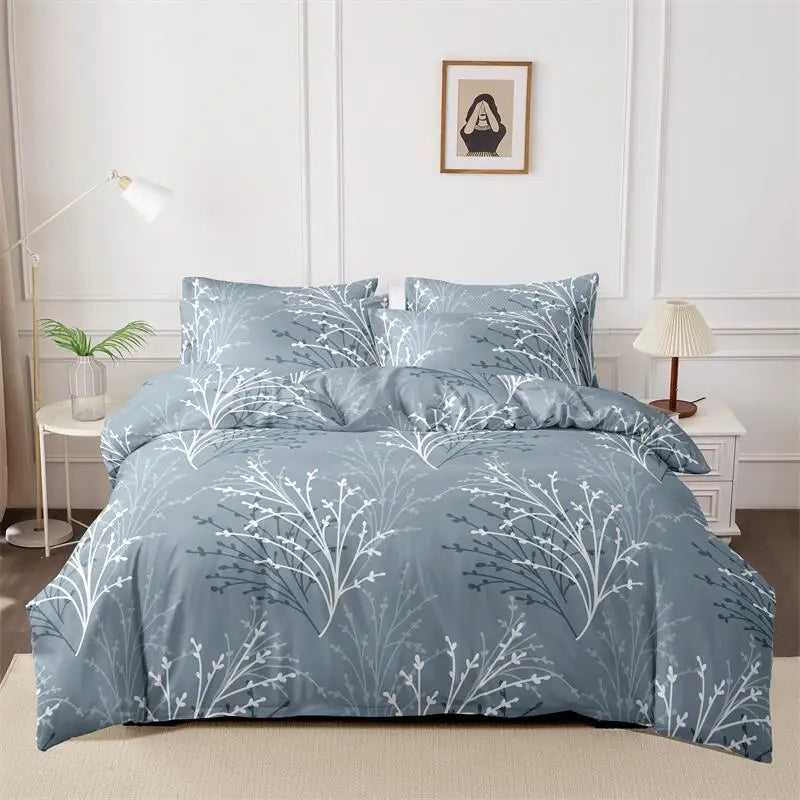 Flower Branch Design Duvet Set