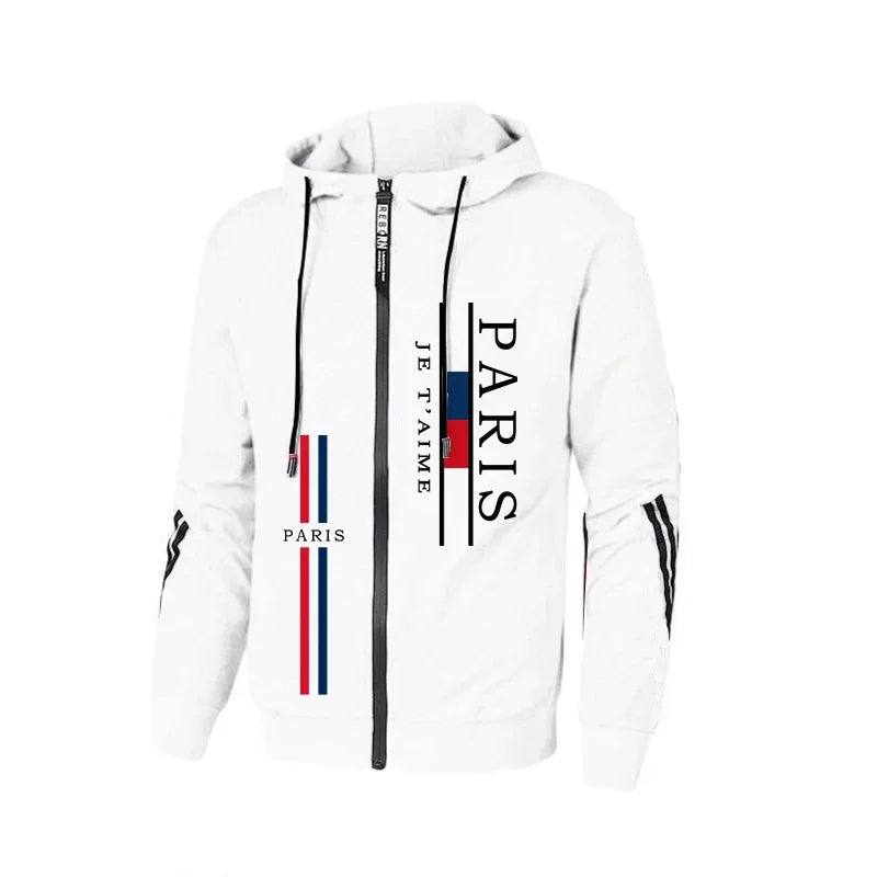 Men's Paris Zipped Hooded Tracksuit