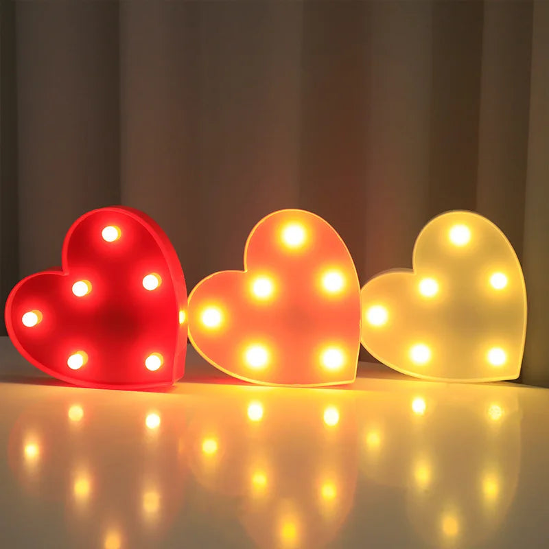 Small Love & Heart LED Lamps