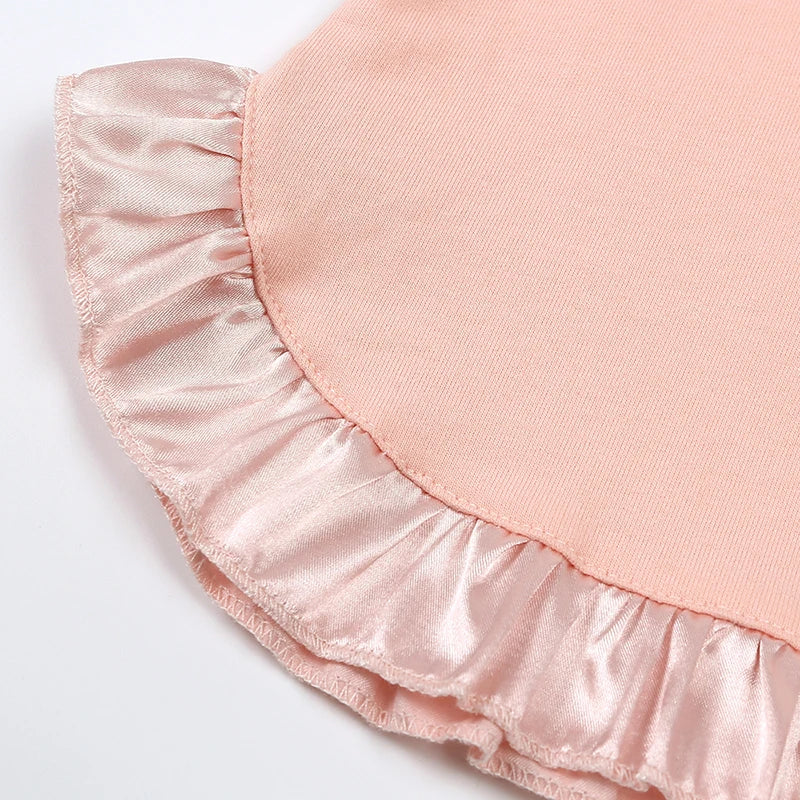 Girls Summer frilled T-shirt & Shorts Set