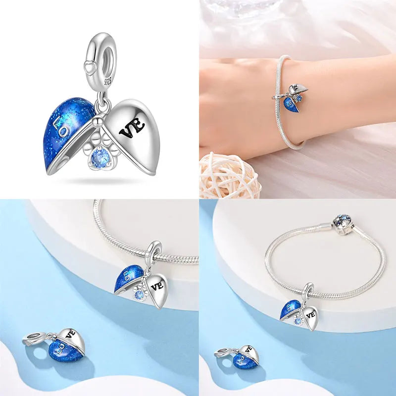 Silver Locket Style Charms