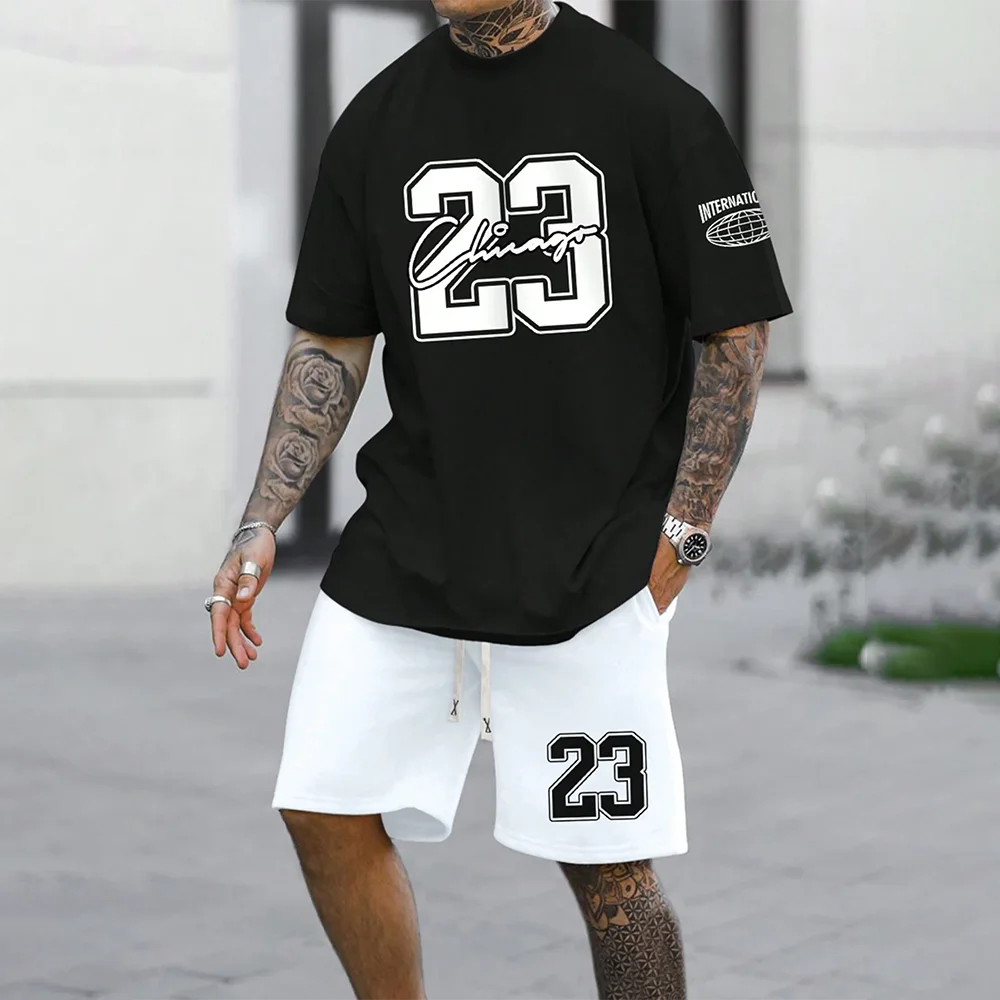 Men’s American Style 23 Top & Shorts Set