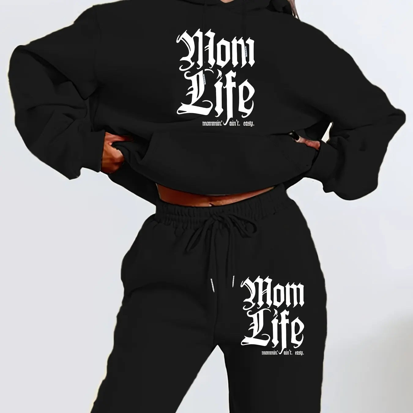 Mom Life Hoodie and Jogger Set