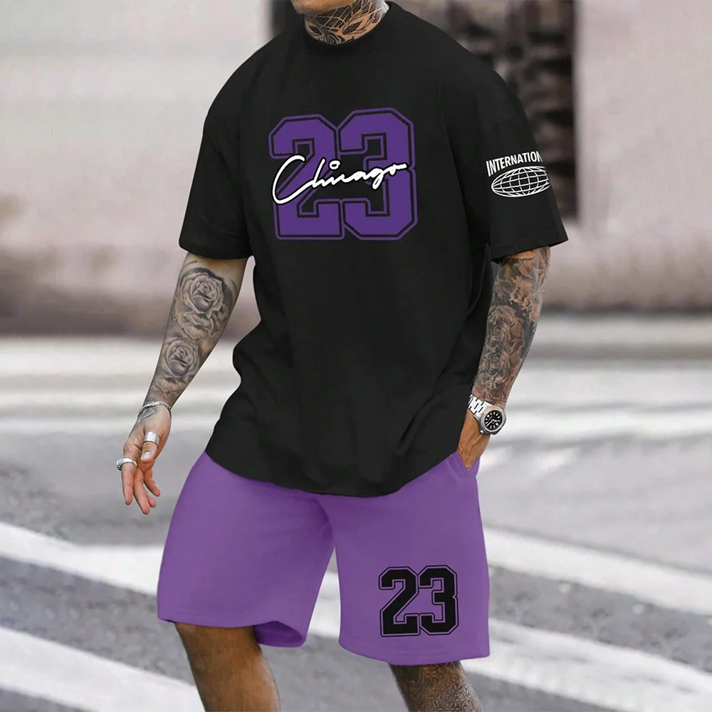 Men’s American Style 23 Top & Shorts Set