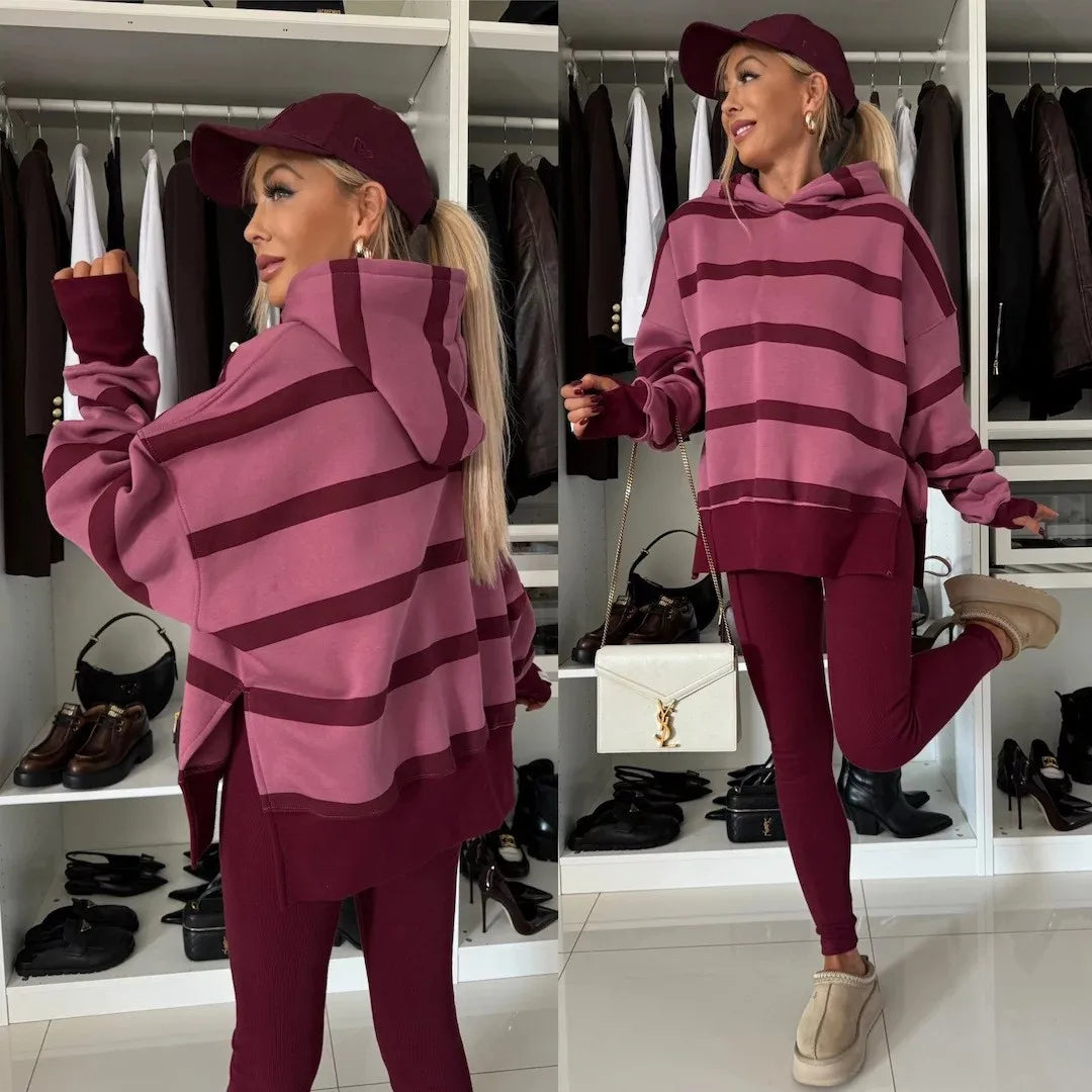 Casual hoodie & Leggings Set
