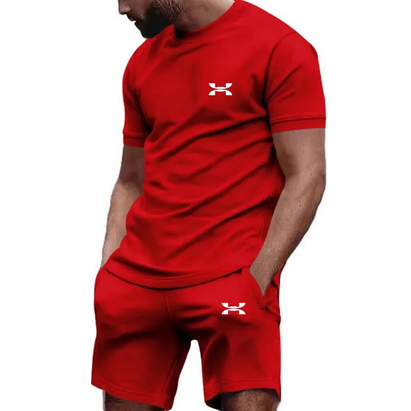Men’s Sports Style Top & Shorts Set