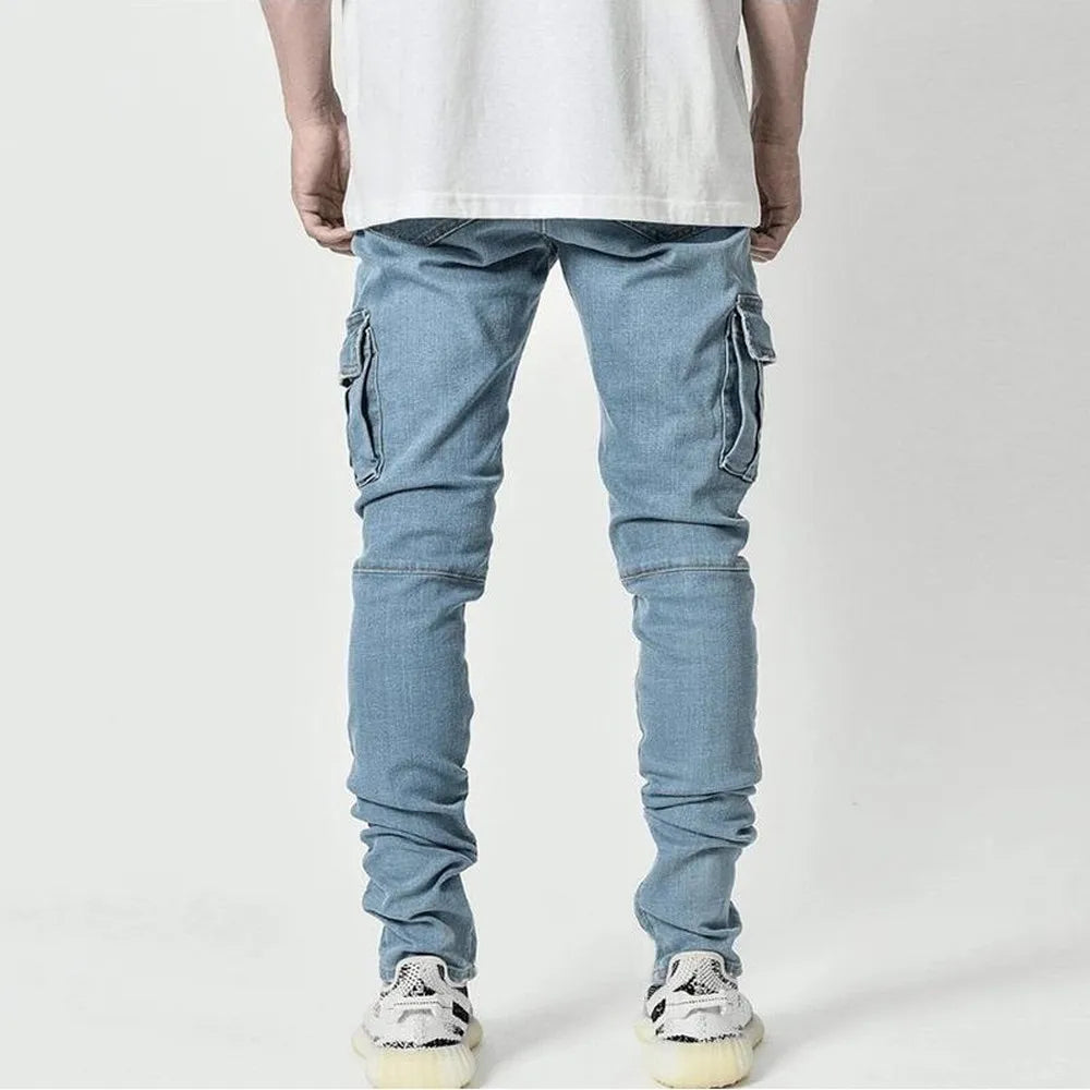 Men’s Denim Cargo Pants