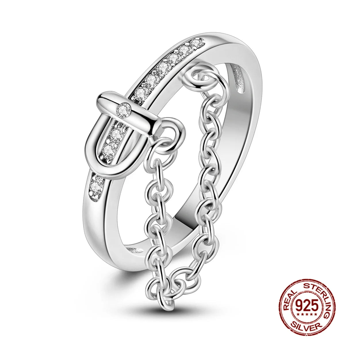 Silver Buckle Ring