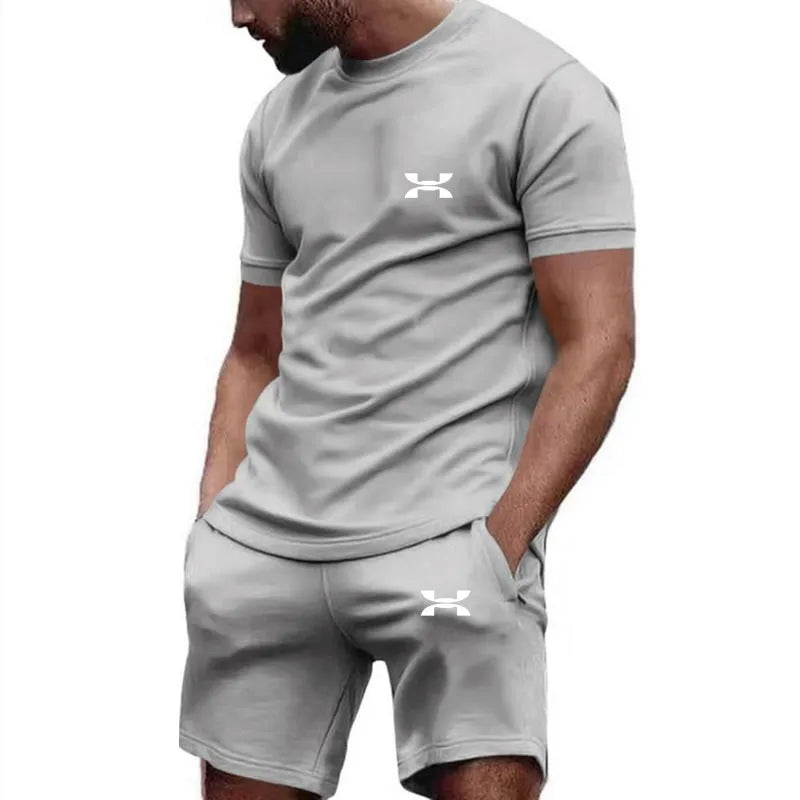 Men’s Sports Style Top & Shorts Set