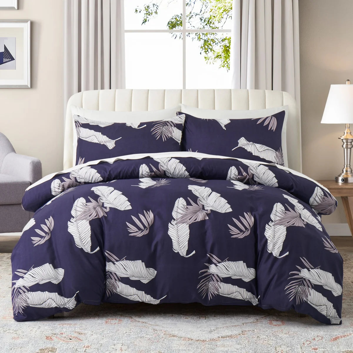 Feather & Floral Duvet Set