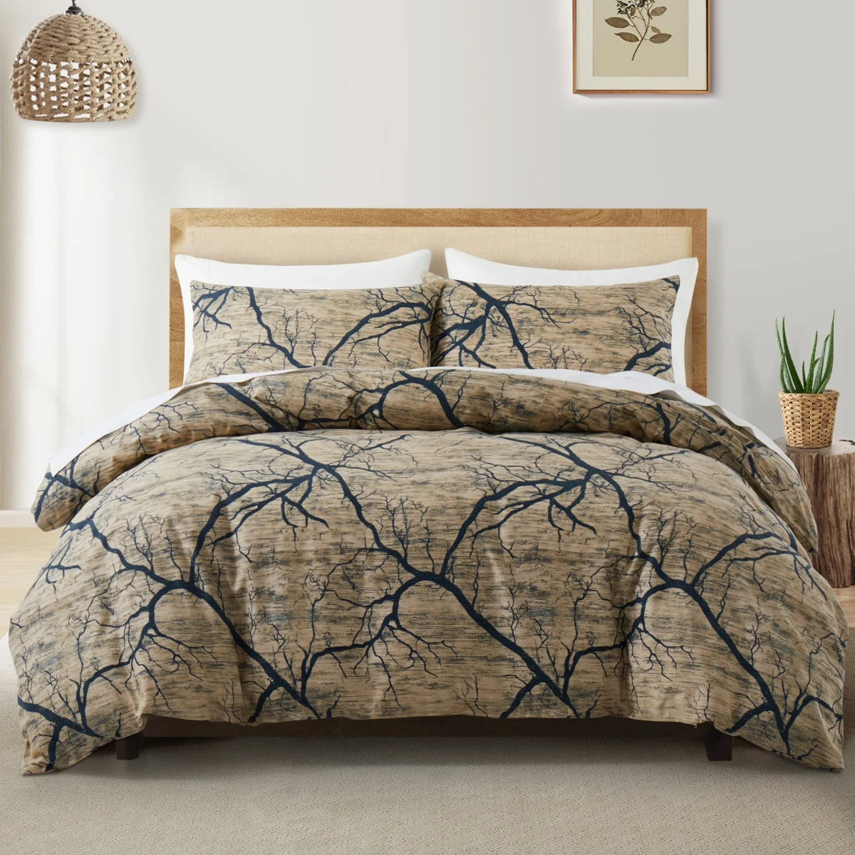 Feather & Floral Duvet Set