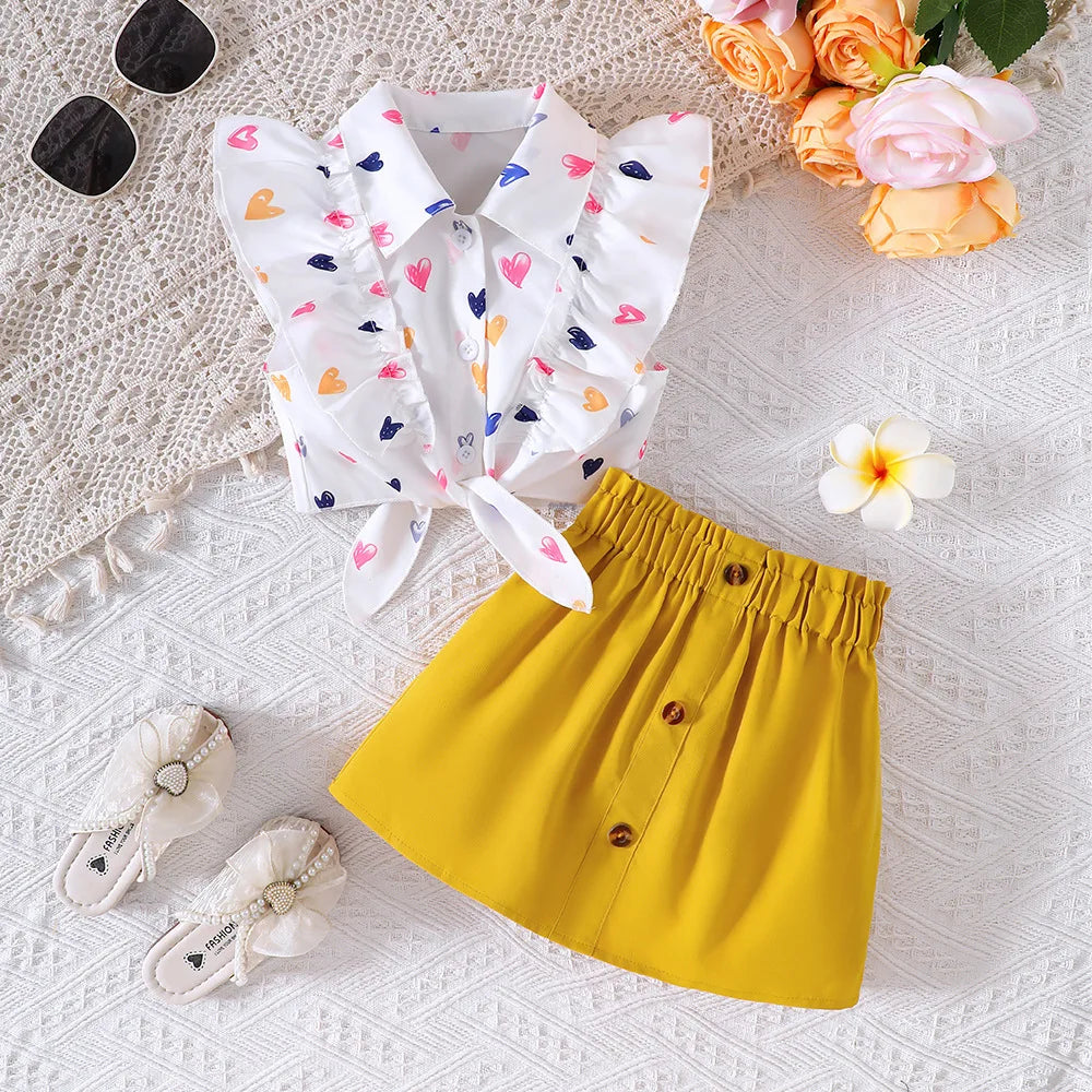 Girls Top & Skirt Sets