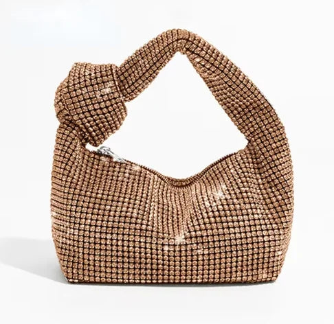 Rhinestones Knot Evening Handbag