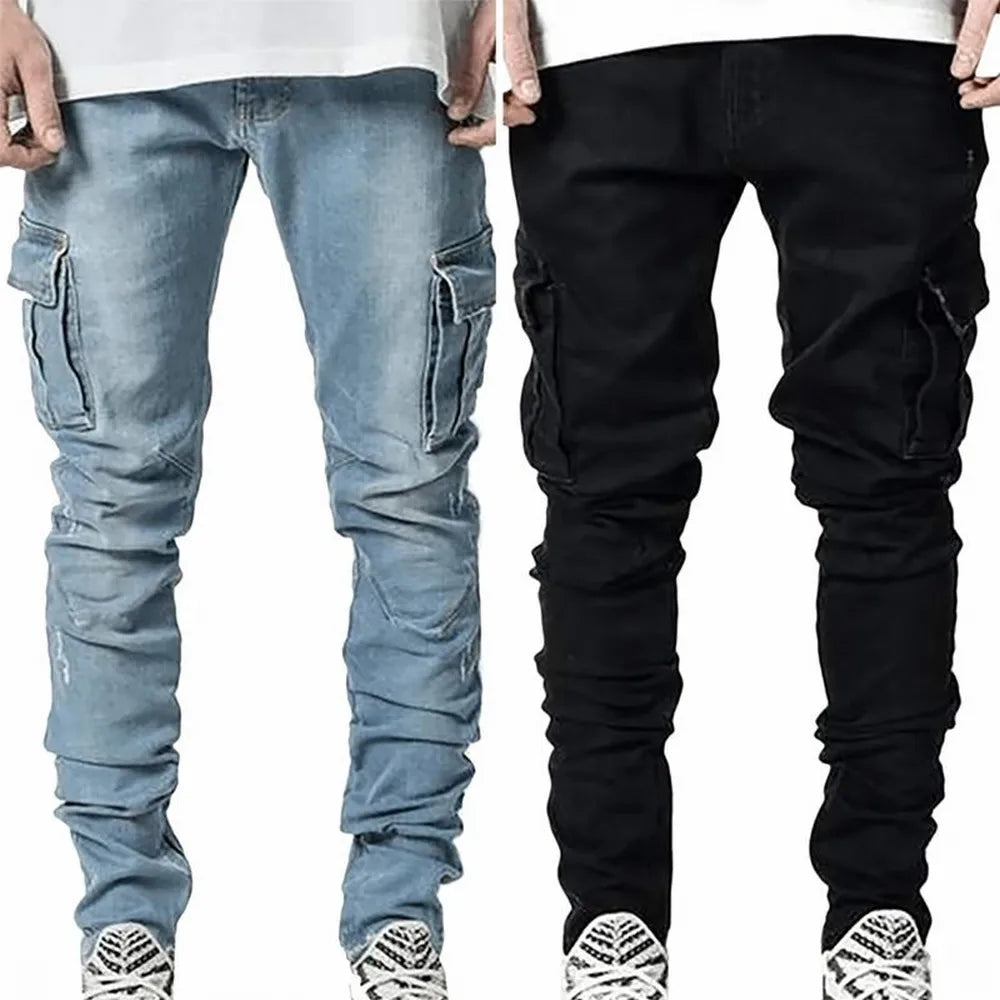 Men’s Denim Cargo Pants