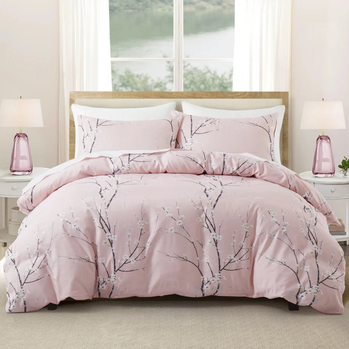 Feather & Floral Duvet Set