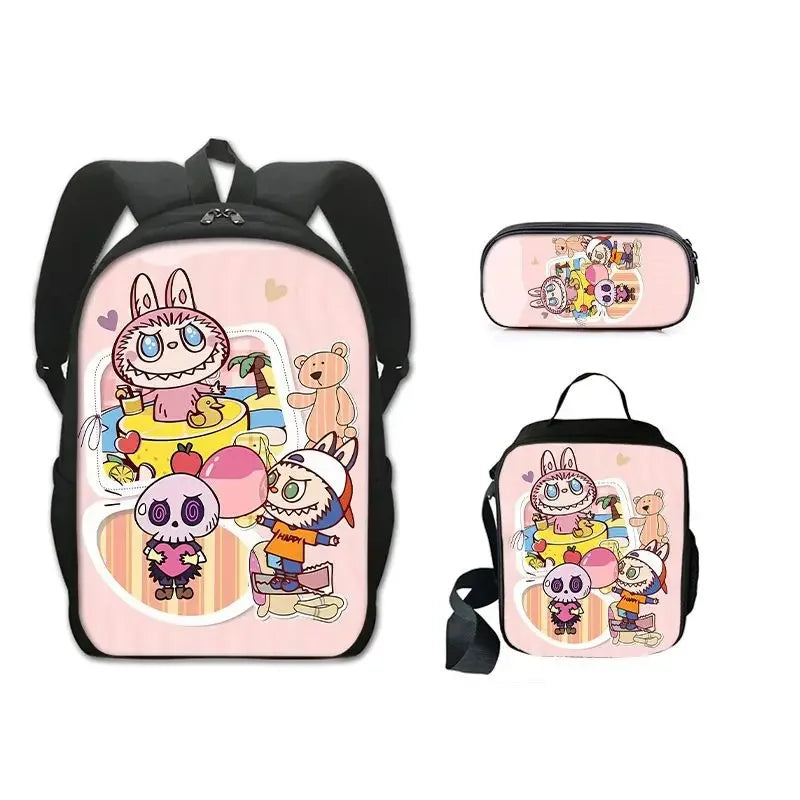La bubu Inspired Backpack,Lunch Bag & Pencil Case Sets