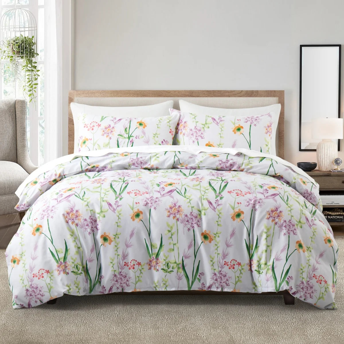Feather & Floral Duvet Set