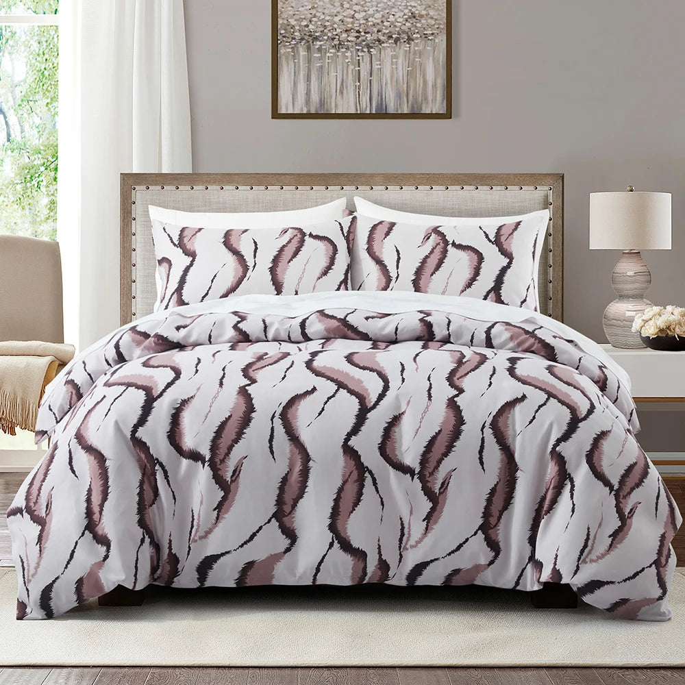 Patterned Print Duvet Cover Set