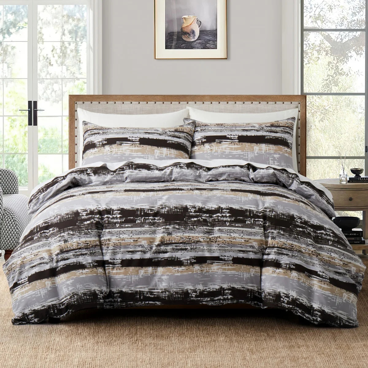 Patterned Print Duvet Cover Set