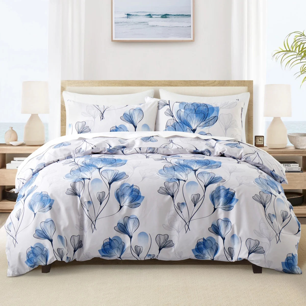Feather & Floral Duvet Set