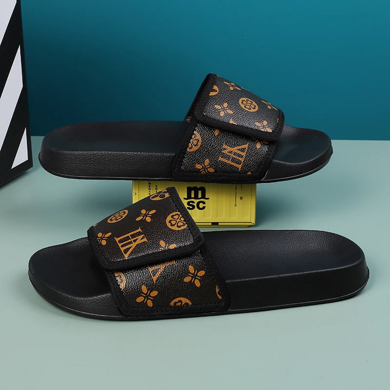 Men's Patterned Sliders