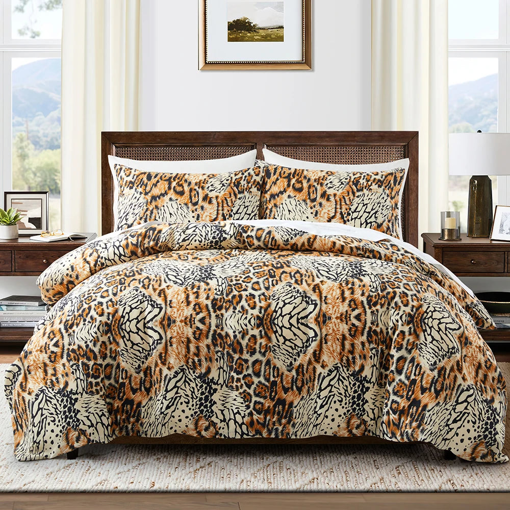 Patterned Print Duvet Cover Set