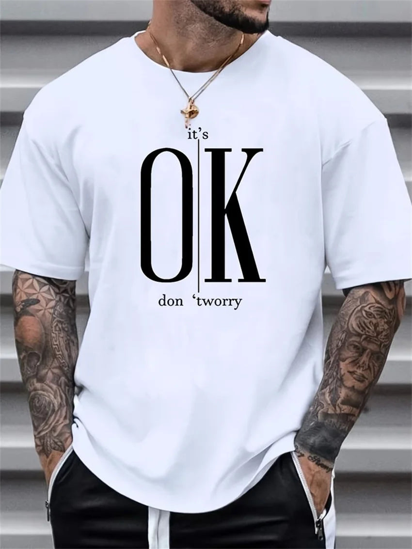 Men's OK Printed T-shirt