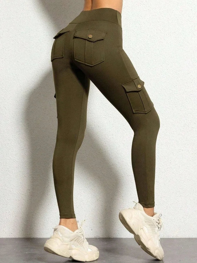 High Waisted Pocketed Fitness Leggings