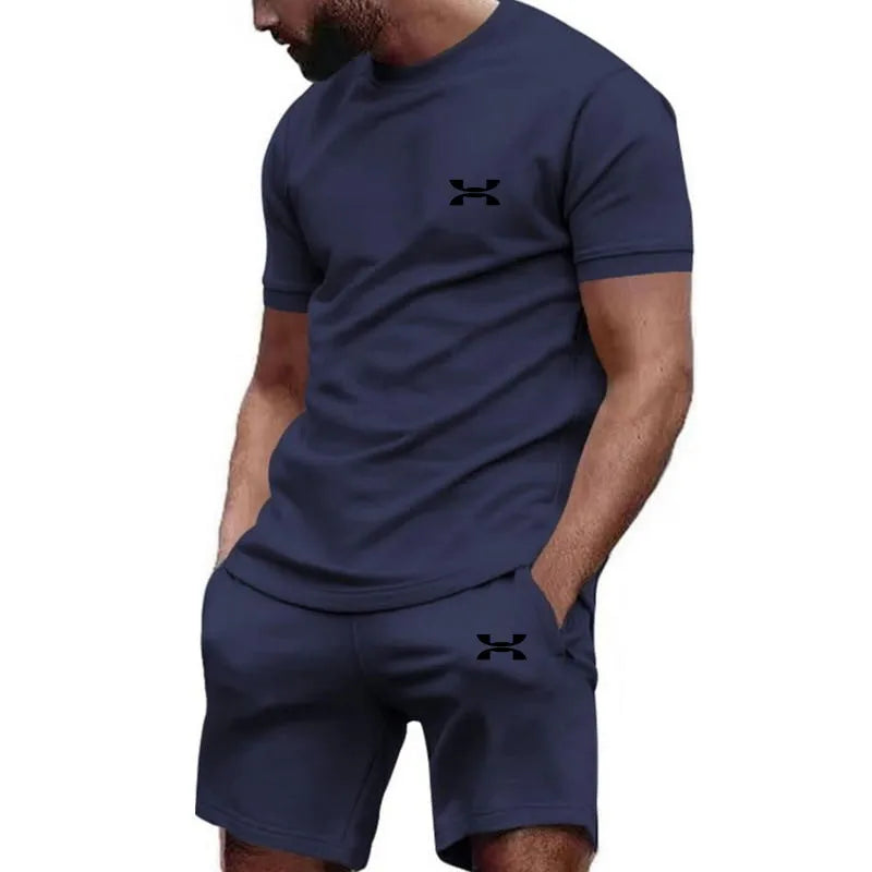 Men’s Sports Style Top & Shorts Set