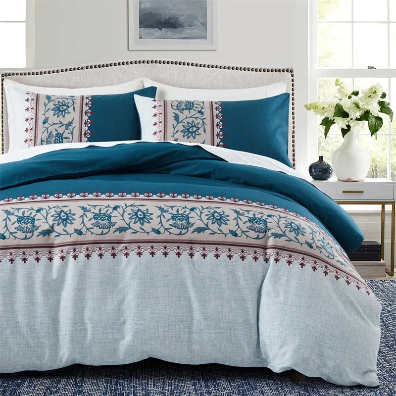Patterned Print Duvet Cover Set