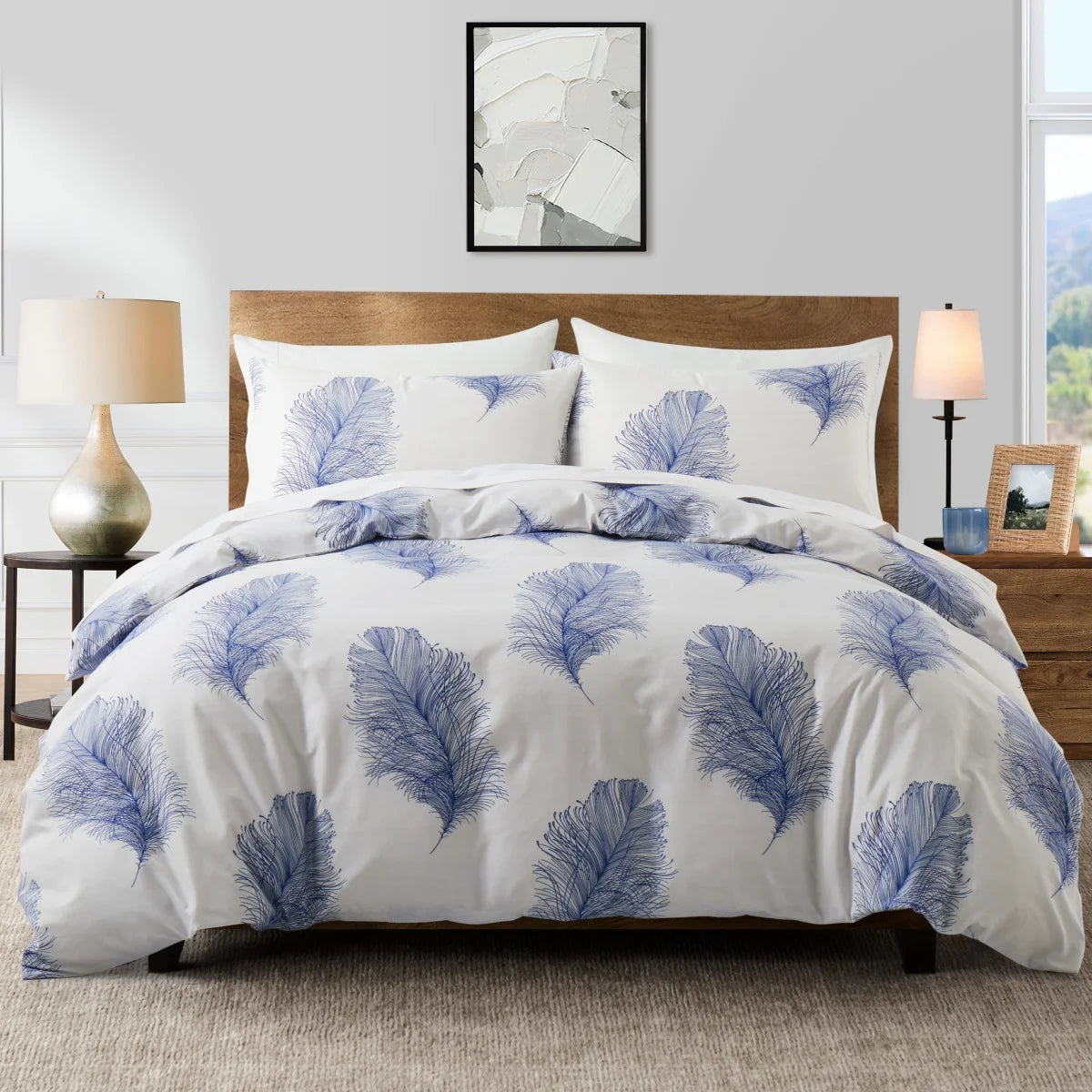 Feather & Floral Duvet Set