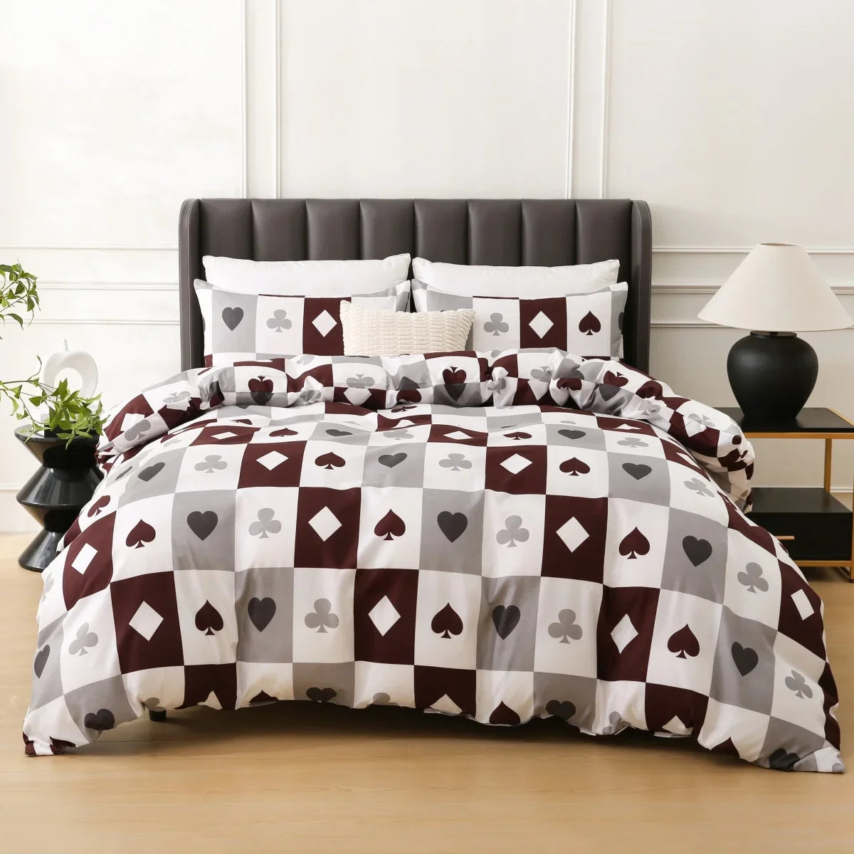 Patterned Print Duvet Cover Set