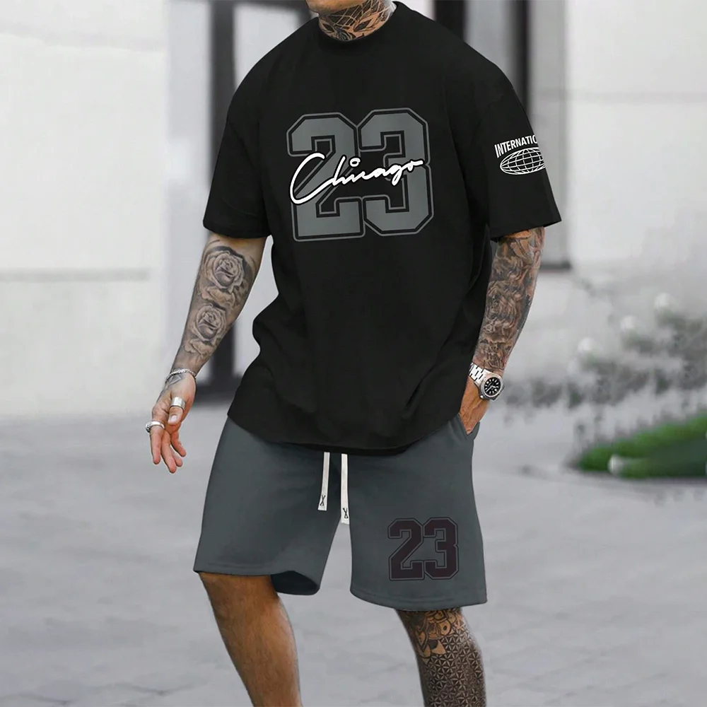 Men’s American Style 23 Top & Shorts Set