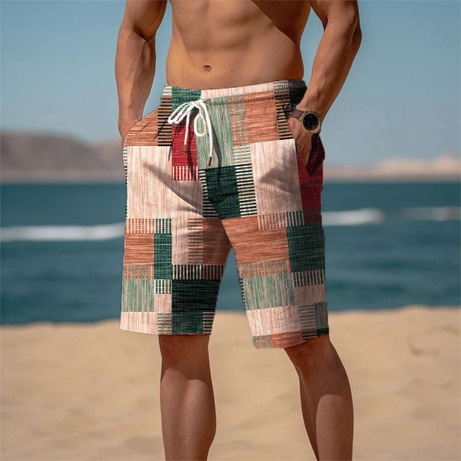 Men's Patterned Beach Shorts