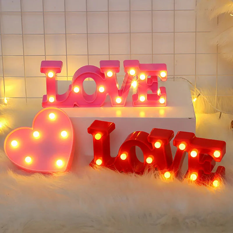 Small Love & Heart LED Lamps