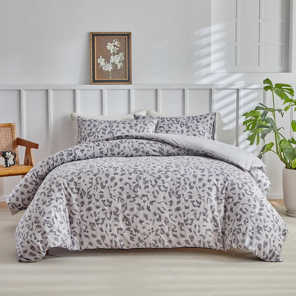 Leopard Print Style Duvet Cover Set