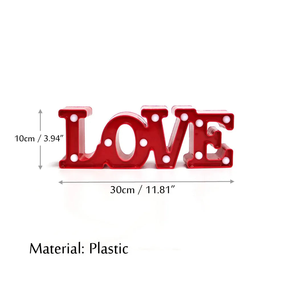 Small Love & Heart LED Lamps