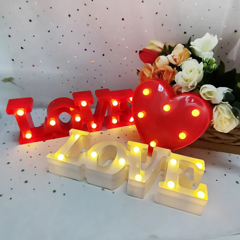 Small Love & Heart LED Lamps
