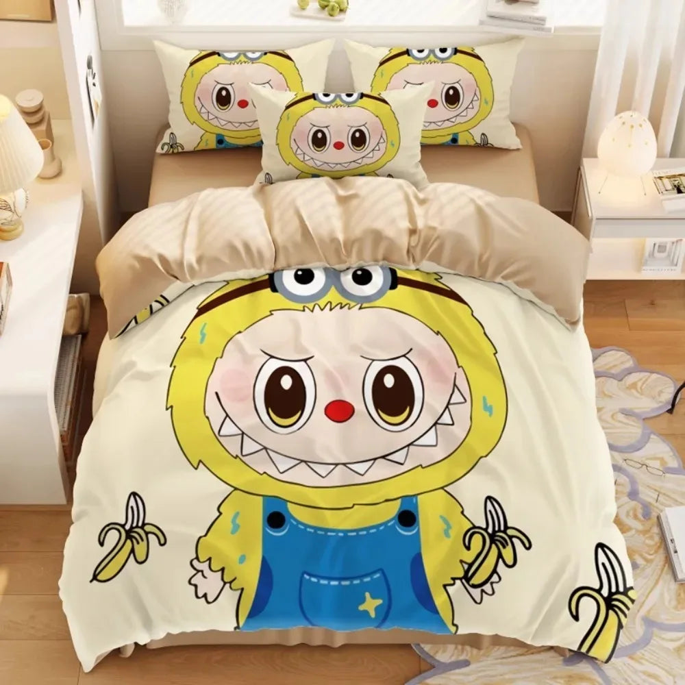 Cute Labubu Inspired Bedding Set