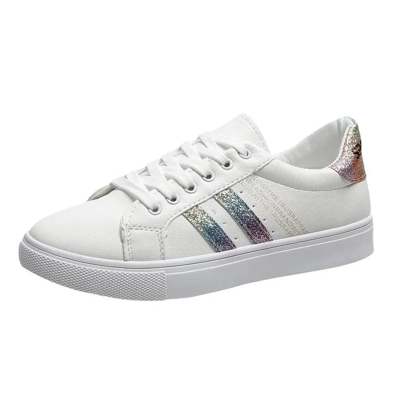 Rainbow Stripe Casual Trainers